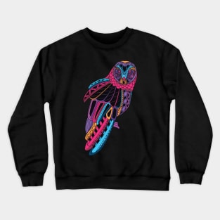 Colourful owl Crewneck Sweatshirt